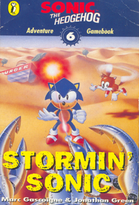 Adventure Gamebook 6- Stormin Sonic Cover
