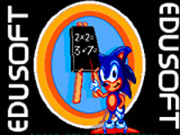 Sonic's Edusoft title Screen