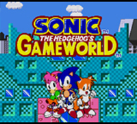 Sonic The Hedgehog's Gameworld title Screen