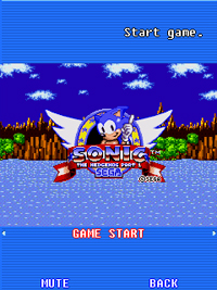 Sonic the Hedgehog – Part One title Screen