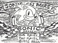 Sonic On Mars title Screen