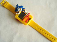 Sonic The Hedgehog LCD Wrist Game title Screen